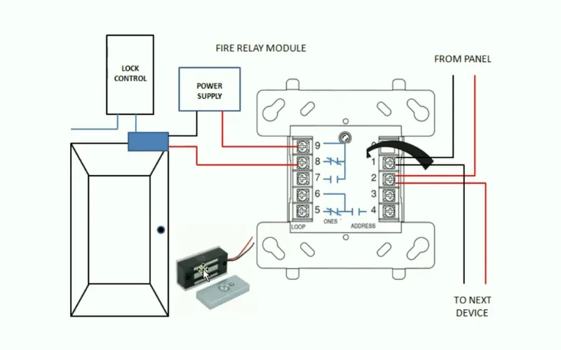 Fire alarm relay module wiring diagram