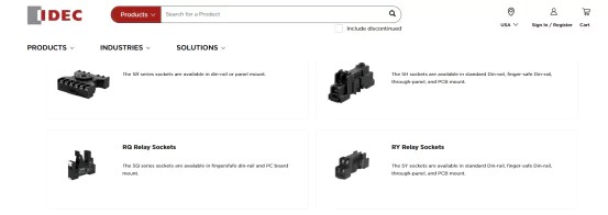 IDEC relay socket